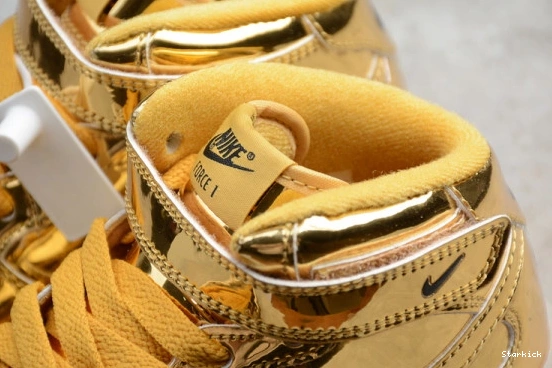 Kids Air Mid Gold 314197-8100 Nike Metallic WB 1 Force 0223